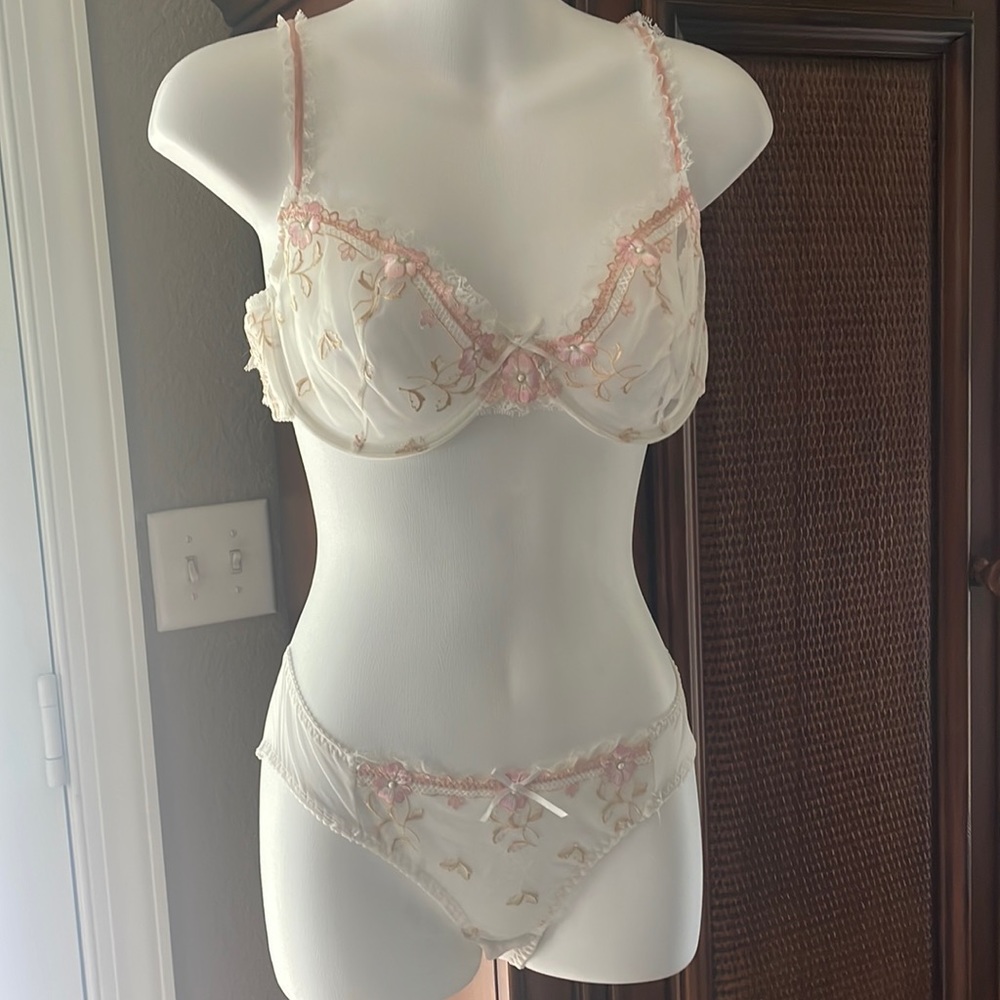 Bra and panty set size large NWOT